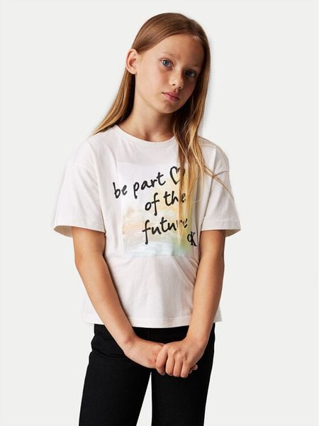 Calvin Klein Jeans T-Shirt City Graphic IG0IG02812 Écru Regular Fit. Koszulki dziewczęce Calvin Klein Jeans, z bawełny. Za 99.99 zł.