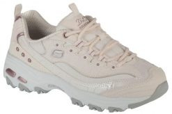 Buty sportowe Sneakersy damskie, D'Lites Ladies Night. Białe buty sportowe na co dzień damskie Skechers, bez wzorów, z materiału, trekkingowe. Za 369.99 zł.