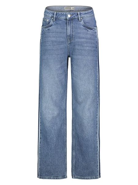 Sublevel Dżinsy - Comfort fit - w kolorze niebieskim rozmiar: S. Niebieskie jeansy damskie Sublevel, z podwyższonym stanem. Za 110.81 zł.