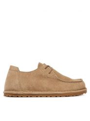 Birkenstock Półbuty Utti Lace 1034413 Beżowy. Brązowe półbuty damskie Birkenstock, bez wzorów, ze skóry, bez obcasa, na płaskiej podeszwie. Za 719.99 zł.