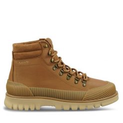 Trapery Gant. Brązowe buty zimowe męskie Gant, bez zapięcia. Za 449.99 zł.