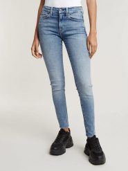 G-Star Dżinsy - Skinny fit - w kolorze błękitnym rozmiar: W26/L32. Niebieskie jeansy damskie G-Star. Za 193.24 zł.