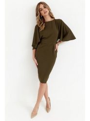 Made of emotion Sukienka w kolorze brązowym rozmiar: L. Brązowe sukienki damskie Made Of Emotion, l, bez wzorów, bez kołnierzyka, bez ramiączek, midi. Za 148.26 zł.