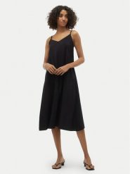 Vero Moda Sukienka letnia Josie 10303398 Czarny Regular Fit. Czarne sukienki damskie Vero Moda, na lato, m, bez wzorów, z wiskozy, bez kołnierzyka, bez ramiączek. Za 109.99 zł.