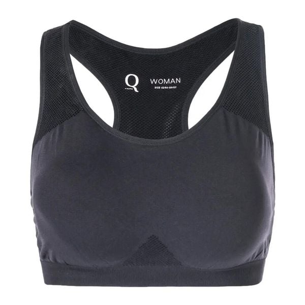 Biustonosz dla kobiet Q Sportswear Rosa. Czarne biustonosze sportowe damskie ENDURANCE Q, bez wzorów, z materiału. Za 148.50 zł.