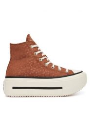 Converse Trampki Chuck Taylor All Star Lift Double Stack Platform Deer A17883C Brązowy. Brązowe trampki i tenisówki damskie Converse, bez wzorów, z materiału. Za 449.99 zł.