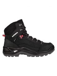 LOWA Skórzane buty turystyczne "Renegade GTX Mid" w kolorze czarnym rozmiar: 44,5. Czarne buty trekkingowe męskie Lowa, z gore-texu, bez zapięcia, outdoorowe, gore-tex. Za 695.99 zł.