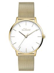 S.Oliver Zegarek kwarcowy w kolorze złoto-białym rozmiar: onesize. Białe, analogowe zegarki damskie S.Oliver, metalowe. Za 173.99 zł.
