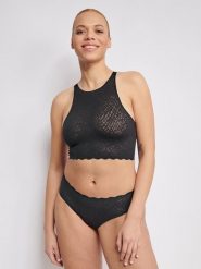 Sloggi Top "Zero Feel" rozmiar: XS. Czarne topy damskie Sloggi, xs, bez wzorów, bez ramiączek. Za 52.17 zł.