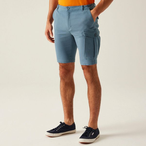 Spodenki turystyczne męskie Bendrick. Szare szorty męskie Regatta, bez wzorów, z bawełny, sportowe. W wyprzedaży za 202.05 zł.