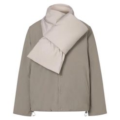 Kurtka ECOALF GERES JACKET WOMAN Beżowy. Brązowe kurtki damskie Ecoalf, l, bez wzorów, z syntetyku, bez kaptura. Za 826.60 zł.
