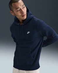 Bluza męska Nike Club BB. Niebieskie bluzy z kapturem męskie Nike, m, z bawełny. Za 259.99 zł.