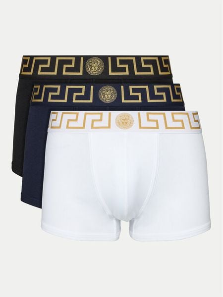 Versace Komplet bokserek AU10326 1A10011 Kolorowy. Bokserki męskie Versace, bez wzorów, z bawełny. Za 479.99 zł.