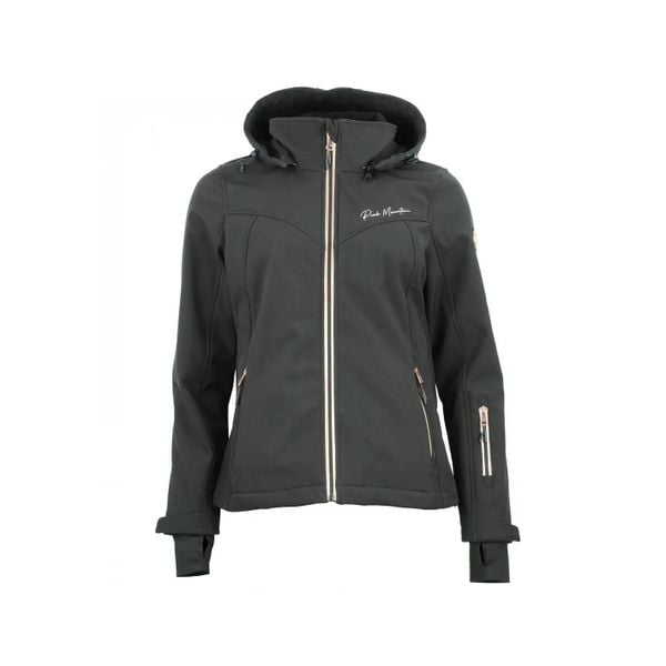Kurtka damska Peak Mountain Softshell Amaleoff. Czarne kurtki damskie Peak Mountain, m, z aplikacjami, z elastanu. Za 296.00 zł.