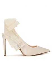 Steve Madden Sandały Teacup-P 11005220 Biały. Białe sandały damskie Steve Madden, bez wzorów, z materiału, bez obcasa, na szpilce. Za 729.99 zł.