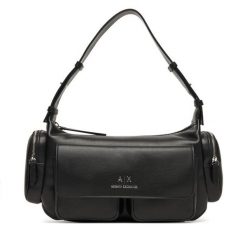 Torebka Armani Exchange. Czarne torebki klasyczne damskie Armani Exchange, bez wzorów, bez dodatków. Za 709.99 zł.