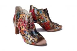 LAURA VITA ALBANE 0482 SL316-4 9 rouge, sandały damskie. Sandały damskie Laura Vita, w ażurowe wzory, ze skóry, bez obcasa, na obcasie. Za 375.92 zł.