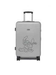 Disney Classics Walizka średnia CEO-SW-ACCCS-SS26-244DCLS-M Szary. Szare walizki Disney Classics, bez wzorów, z tworzywa sztucznego, średnie. Za 259.99 zł.