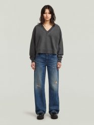 G-Star Bluza w kolorze szarym rozmiar: XL. Szare bluzy bez kaptura damskie G-Star, xl, z bawełny. Za 189.95 zł.