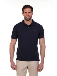 The Time of Bocha Koszulka polo w kolorze granatowym rozmiar: L. Niebieskie koszulki polo męskie The Time of Bocha, l, bez wzorów, z bawełny, bez ramiączek. Za 91.99 zł.