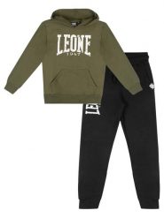 Bluza z kaptur na trening na czas wolny. Niebieskie bluzy z kapturem męskie LEONE 1947 APPAREL, z dresówki. Za 248.39 zł.