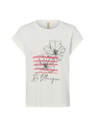 Soyaconcept® Koszulka - SC-Rina Kobiety Bawełna biały, XXL. Białe t-shirty damskie xxl, bez wzorów, z bawełny, bez kołnierzyka. Za 89.95 zł.