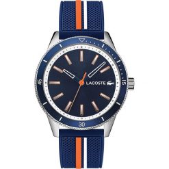 Zegarek kwarcowy "Key West" w kolorze granatowo-srebrnym. Niebieskie, analogowe zegarki męskie Tommy Hilfiger & Lacoste, srebrne. W wyprzedaży za 482.95 zł.