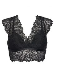 Hunkemöller Biustonosz top Posie 302448 Czarny. Czarne biustonosze Hunkemöller, s, bez wzorów, z syntetyku, bez kołnierzyka. Za 139.99 zł.