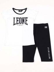 Koszulka na co dzień na siłownię. Białe t-shirty damskie LEONE 1947 APPAREL, bez wzorów, z dresówki, bez kołnierzyka. Za 105.21 zł.