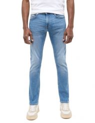 Męskie Spodnie Jeansowe Mustang Style Oregon Slim Denim Blue 1016315 5000 403. Niebieskie spodnie materiałowe męskie Mustang, bez wzorów, z denimu. Za 219.99 zł.