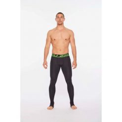 Rajstopy kompresyjne Power Recovery 2XU. Czarne szorty sportowe męskie 2XU, s, z dzianiny, do biegania. Za 755.50 zł.