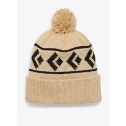 Czapka zimowa Black Diamond Tom Pom Beanie - pine smoke. Brązowe czapki męskie Black Diamond, na zimę, bez wzorów, sportowe. Za 109.99 zł.