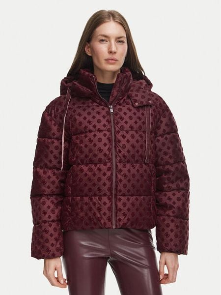 Guess Kurtka zimowa W6BL56 W4195 Bordowy Regular Fit. Czerwone kurtki damskie Guess, na zimę, l, z aplikacjami, z syntetyku, bez kaptura. Za 794.99 zł.