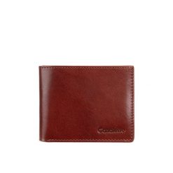 Mały portfel męski Canaletto ze skóry naturalnej z RFID – elegancja i bezpieczeństwo PD1167s40 RFID. Brązowe portfele męskie bez wzorów, ze skóry. Za 120.00 zł.