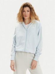The North Face Bluza Simple Dome NF0A87E3 Błękitny Regular Fit. Niebieskie bluzy bez kaptura damskie The North Face, s, z bawełny. Za 229.99 zł.