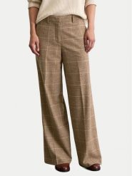 Marc O'Polo Spodnie palazzo 508 0150 10417 Beżowy Wide Fit. Brązowe spodnie materiałowe damskie Marc O´Polo, bez wzorów, z materiału. Za 769.99 zł.