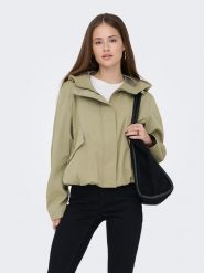 ONLY Kurtka przejściowa w kolorze oliwkowym rozmiar: S. Brązowe kurtki damskie Only, s, bez wzorów, bez kaptura. Za 132.98 zł.