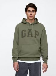 GAP Bluza w kolorze khaki rozmiar: S. Brązowe bluzy z kapturem męskie GAP, s. Za 100.75 zł.