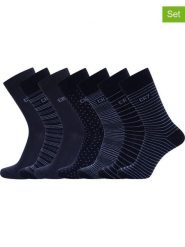 CR7 Skarpety (7 par) w kolorze granatowym rozmiar: 40-46. Niebieskie skarpetki męskie CR7, bez wzorów. Za 39.99 zł.
