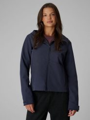 4F Kurtka softshell wiatroodporna membrana 5000 damska - granatowa S. Niebieskie kurtki softshell damskie 4f, l, bez wzorów, z softshellu, bez kaptura. Za 299.99 zł.