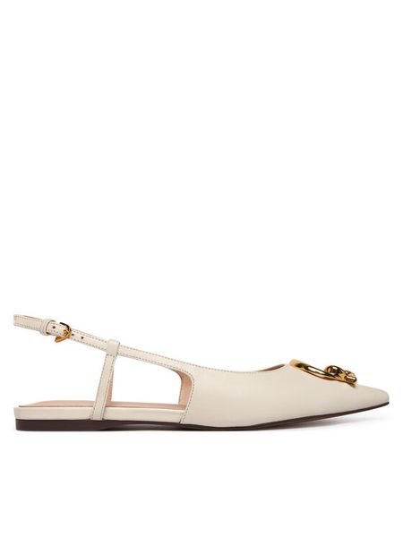 Coccinelle Baleriny C-Me E4 SB3 21 02 01 Biały. Białe baleriny damskie Coccinelle, bez wzorów, ze skóry, bez obcasa. Za 849.99 zł.