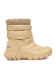 Hunter Śniegowce EO-GP86-26158 Beżowy. Brązowe kozaki dziewczęce Hunter, bez wzorów, z materiału, bez obcasa. Za 189.99 zł.