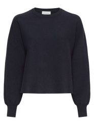 MOSS COPENHAGEN Sweter "Thami" w kolorze czarnym rozmiar: M/L. Czarne swetry klasyczne damskie MOSS COPENHAGEN, l, bez kołnierzyka. Za 204.96 zł.