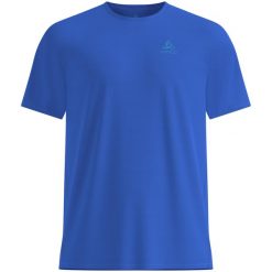 Koszulka z krótkim rękawem męska ODLO T-shirt crew neck s/s ZEROWEIGHT. Niebieskie t-shirty męskie Odlo, m, z materiału, bez ramiączek, do biegania. Za 260.25 zł.