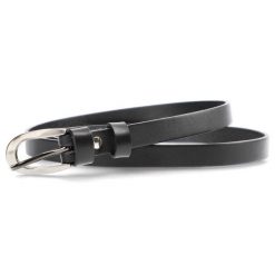 Czarny Skórzany Pasek Damski Armodo. Czarne paski damskie Armodo, bez wzorów, z jeansu, eleganckie. Za 69.00 zł.