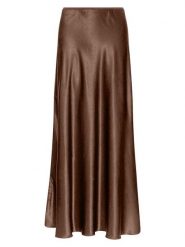 MOSS COPENHAGEN Spódnica "Nicolette" w kolorze brązowym rozmiar: M. Brązowe spódniczki damskie MOSS COPENHAGEN, m, bez wzorów, z podwyższonym stanem, maxi, proste. Za 139.20 zł.