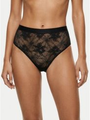 Tommy Hilfiger Figi klasyczne z wysokim stanem UW0UW06269 Czarny. Czarne figi damskie Tommy Hilfiger, s, bez wzorów, z syntetyku. Za 149.99 zł.