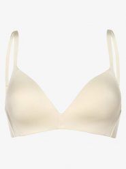 Triumph biustonosz bez fiszbin Kobiety Sztuczne włókno beżowy|biały, 90A. Białe biustonosze Triumph, bez wzorów, z tkaniny. Za 189.95 zł.