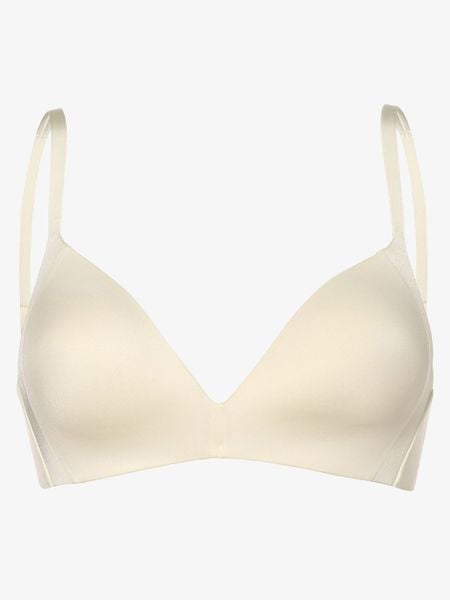 Triumph biustonosz bez fiszbin Kobiety Sztuczne włókno beżowy|biały, 90A. Białe biustonosze Triumph, bez wzorów, z tkaniny. Za 189.95 zł.