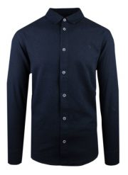 Wygodna Koszula Weekendowa z Lnu i Bawełny - Pako Jeans - Granatowa. Niebieskie koszule męskie Pako Jeans, na lato, l, bez wzorów, z bawełny, bez kołnierzyka, bez ramiączek. Za 185.00 zł.